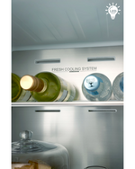 TRISA COMBI FRIDGE INOX SILVER  223W 378L