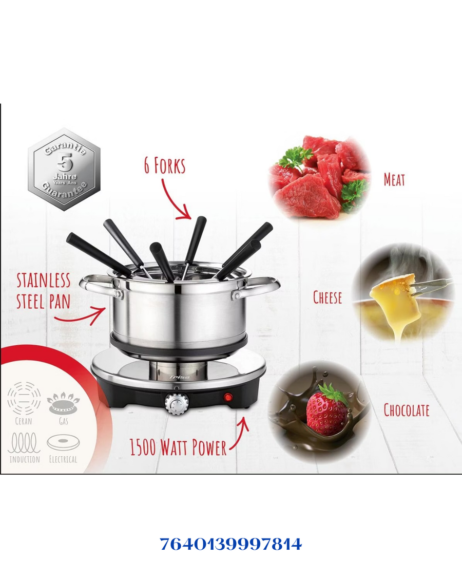 TRISA FONDUE VARIO INOX  1500W 2L