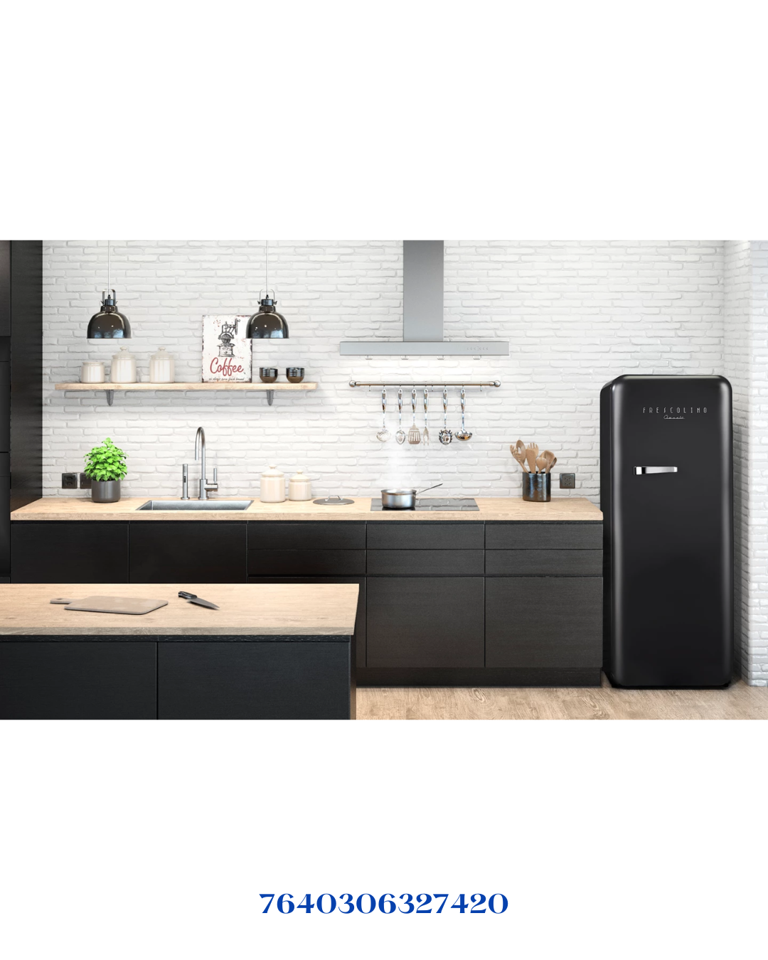 TRISA FRESCOLINO CLASSIC REFRIGERATOR BLACK 110W 281L
