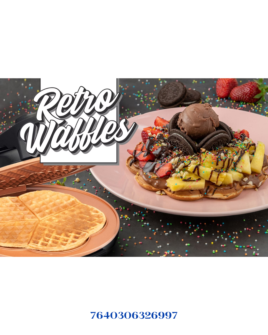 TRISA RETRO WAFFLES & WAFFLES MAKER 800W