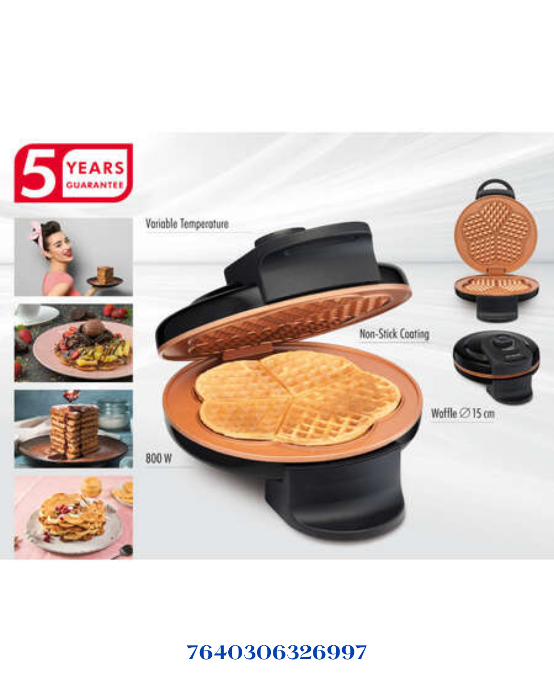 TRISA RETRO WAFFLES & WAFFLES MAKER 800W