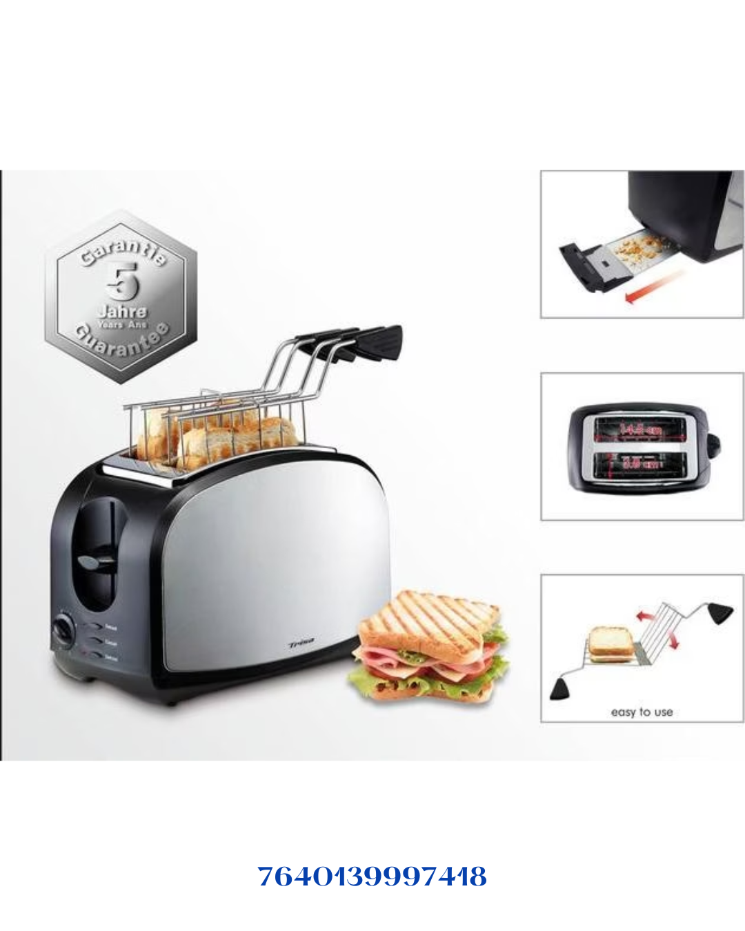 TRISA CRISPY SNACK TOASTER 600W