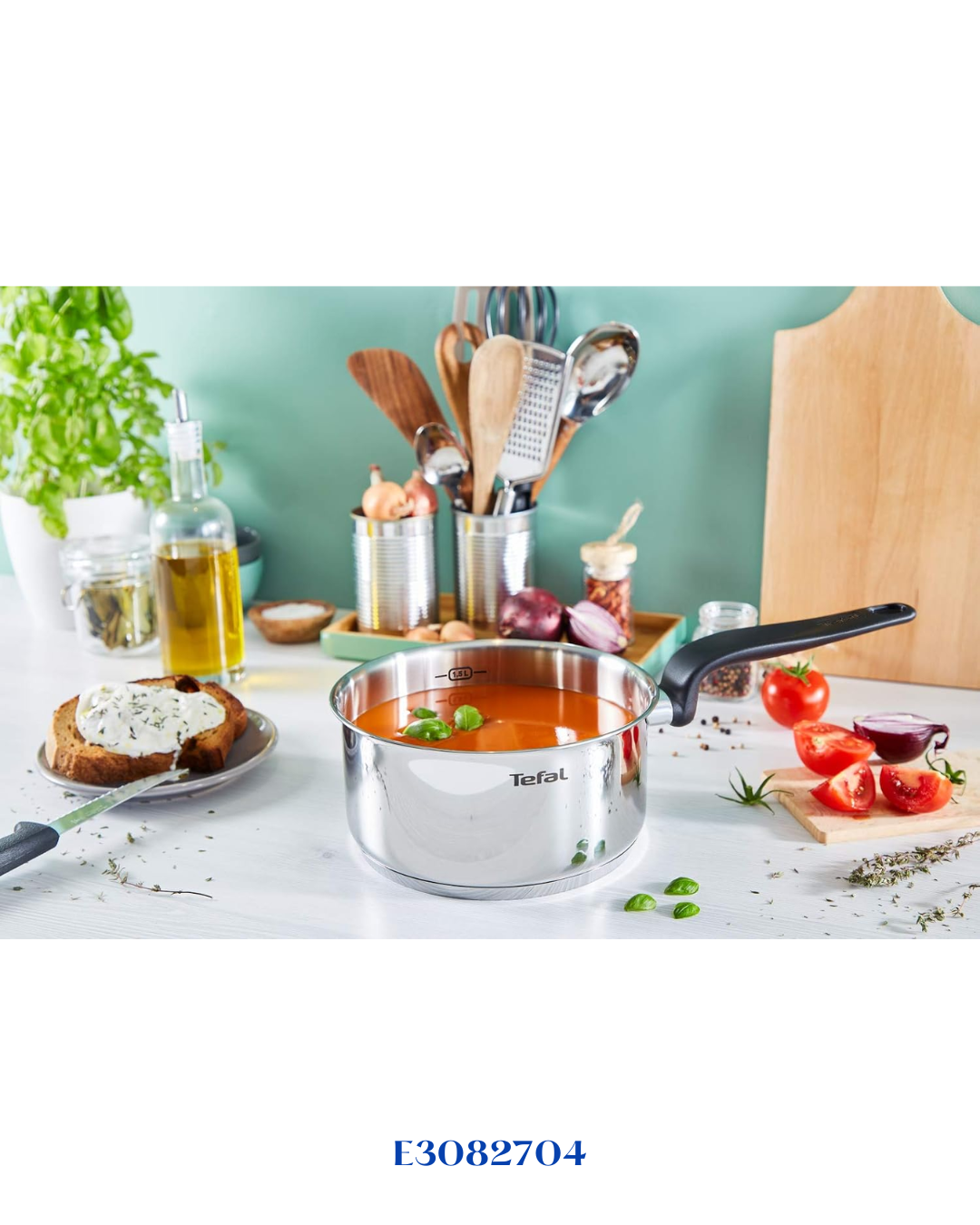 TEFAL STAINLESS STEEL PRIMARY STAINLESS STEEL SAUCEPAN 0.5L 14CM