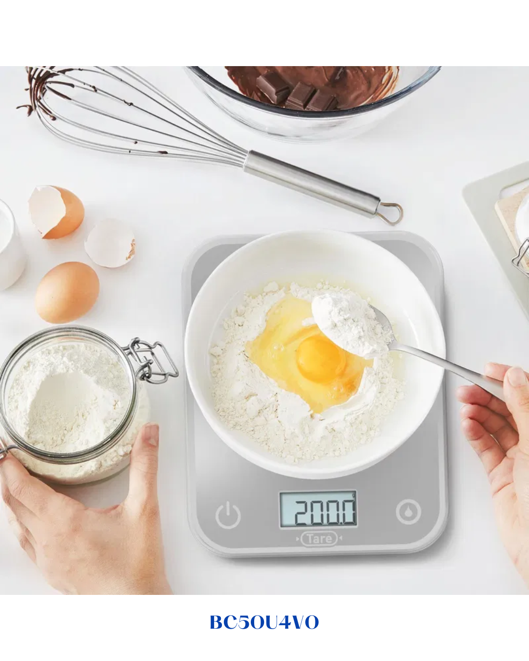 TEFAL KITCHEN SCALE 5KG WHITE OPTISS SILVER
