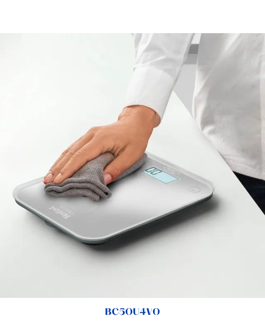 TEFAL KITCHEN SCALE 5KG WHITE OPTISS SILVER