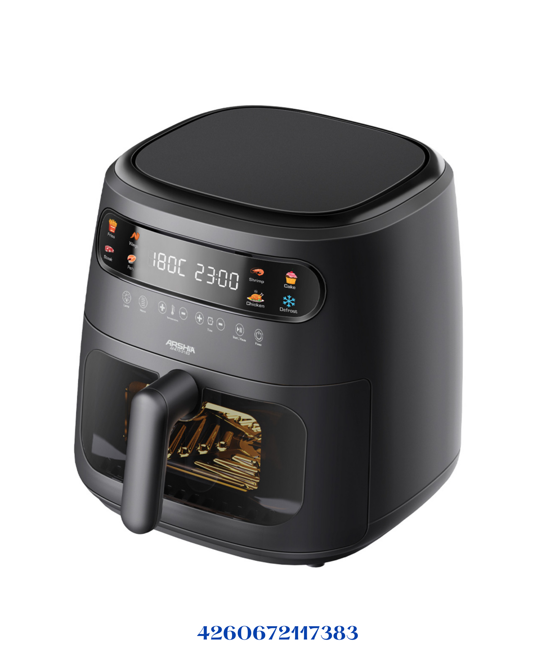 ARSHIA MULTIFUNCTIONAL AIR FRYER 1750W 8L