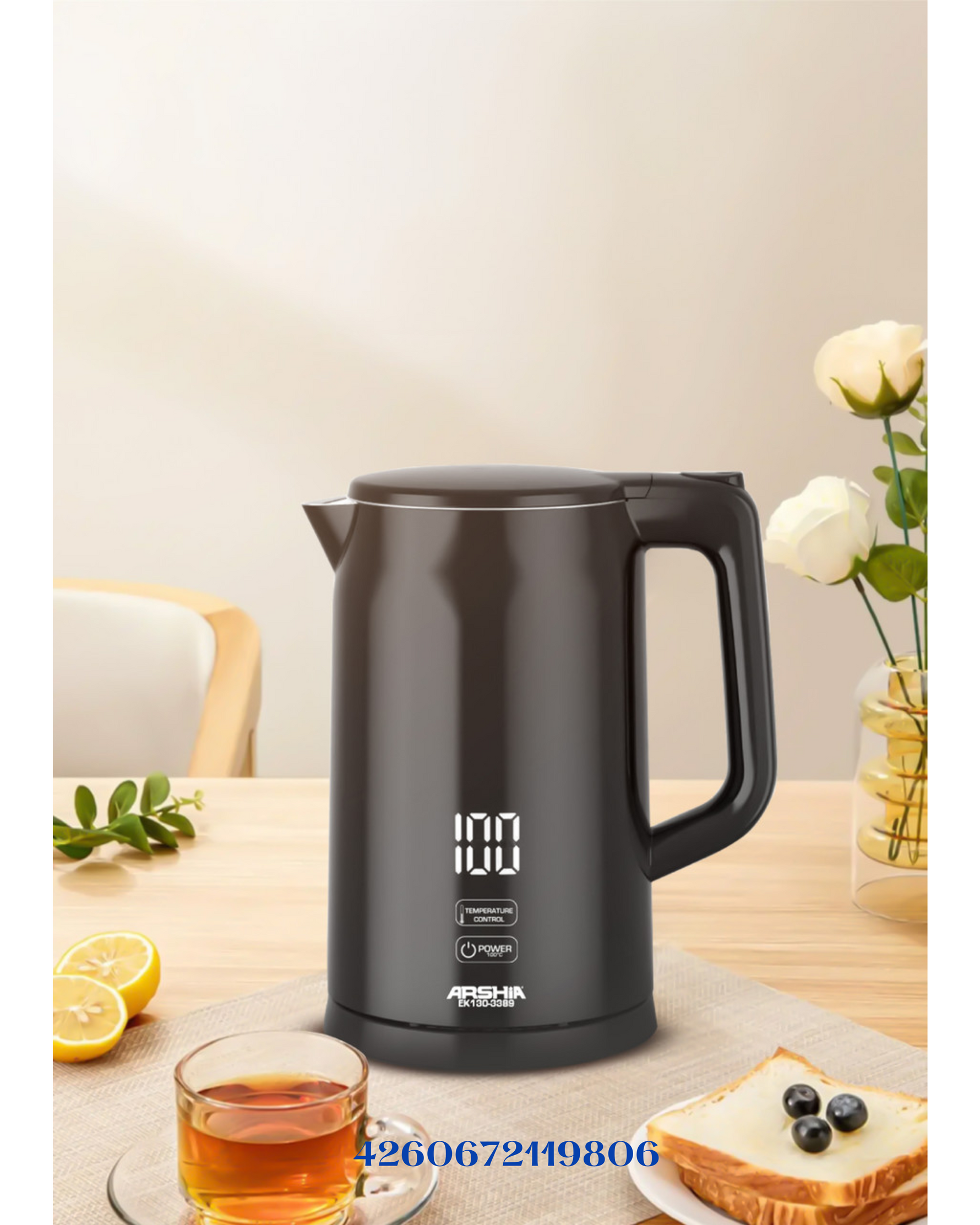 ARSHIA ELECTRIC KETTLE 2200W 1.7L