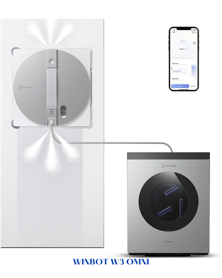 ECOVACS WINBOT W3 OMNI Window Cleaning Robot – 120W, 10,000Pa