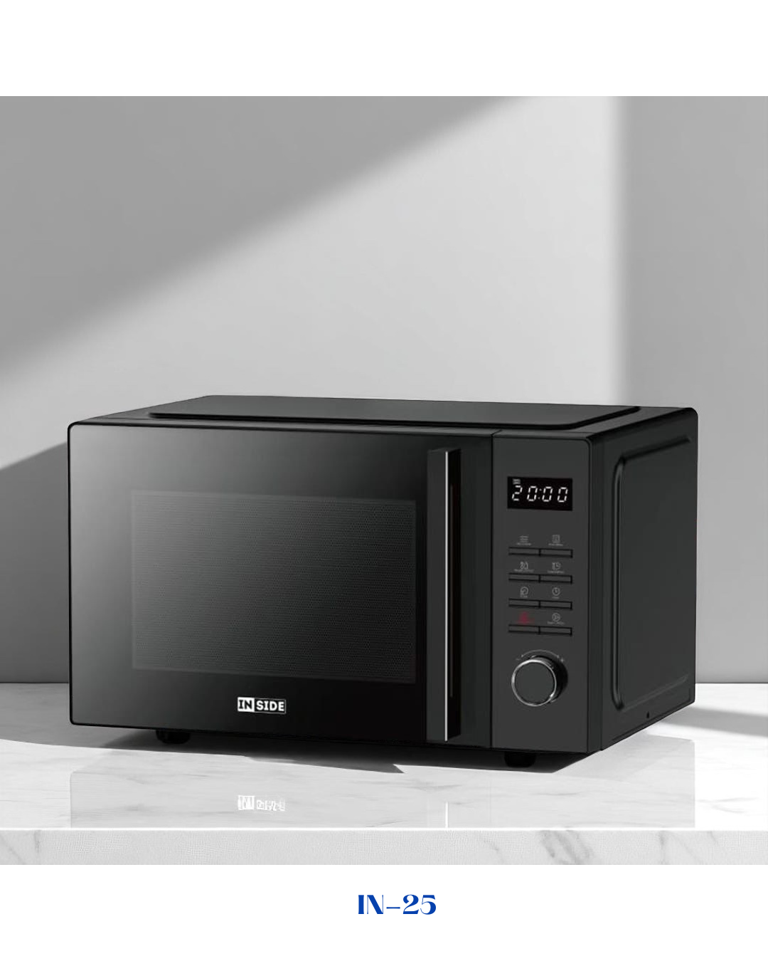 INSIDE  MICROWAVE GRILL 25L