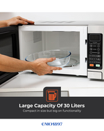 GEEPAS DIGITAL MICROWAVE OVEN WITH GRILL 1500W-30L