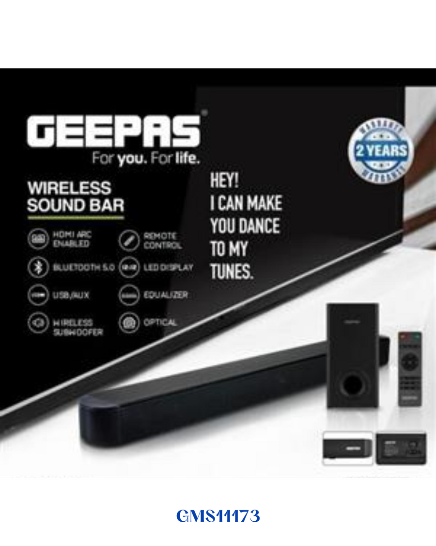 GEEPAS WIRELESS SOUND BAR 60W