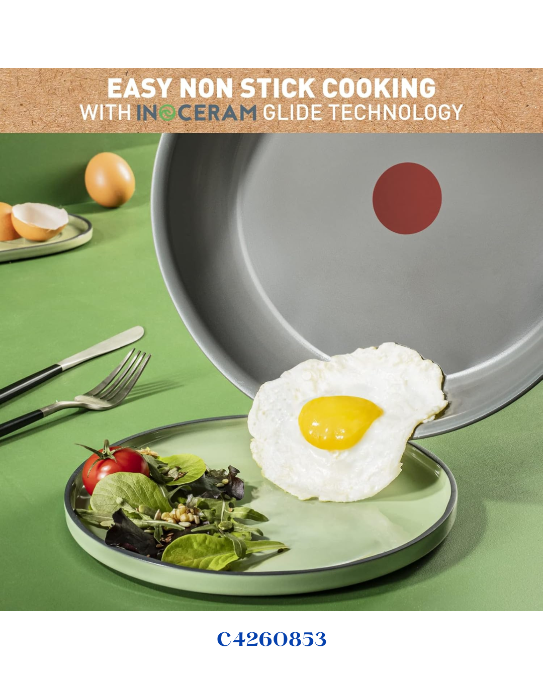 TEFAL RENEWAL NON-STICK CERAMIC FRY PAN 32CM