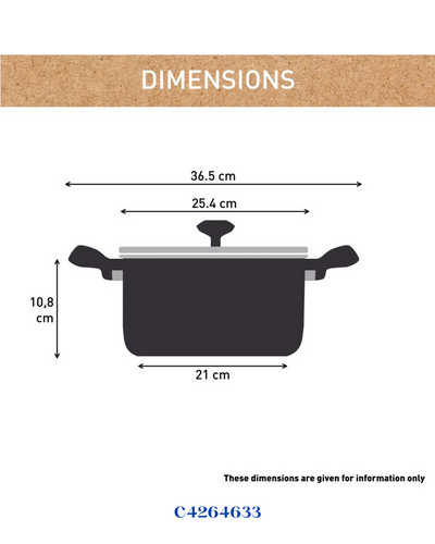 TEFAL RENEWAL NON -STICK CERAMIC STEWPOT 24 CM