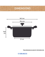 TEFAL RENEWAL NON -STICK CERAMIC STEWPOT 24 CM