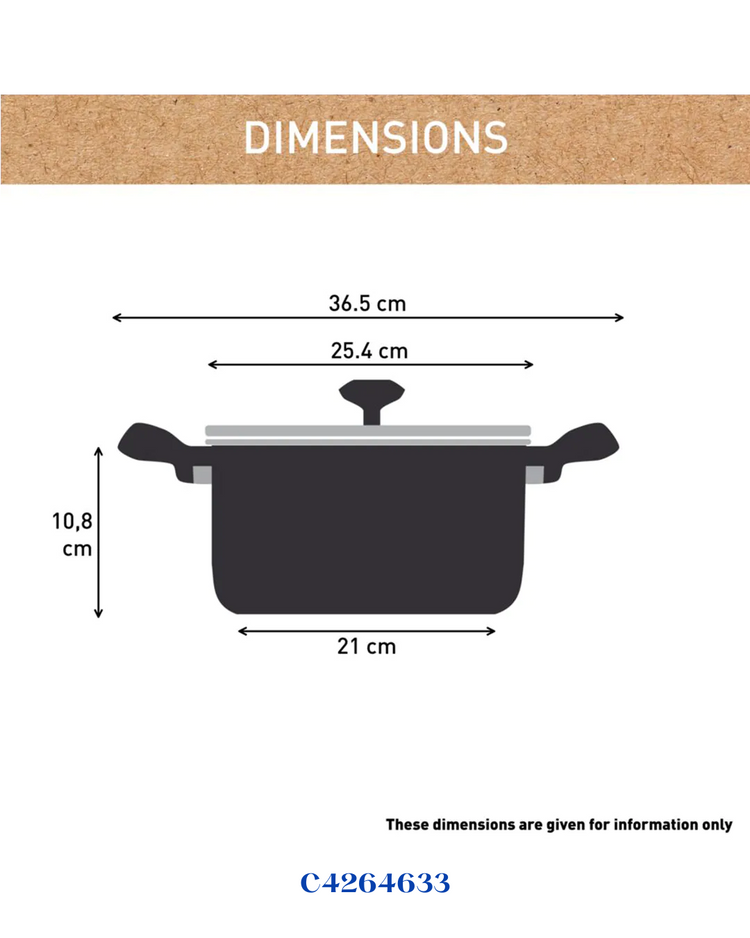 TEFAL RENEWAL NON -STICK CERAMIC STEWPOT 24 CM