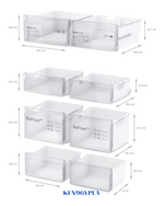 BOSCH FRENCH-DOOR FRIDGE-FREEZER 605L