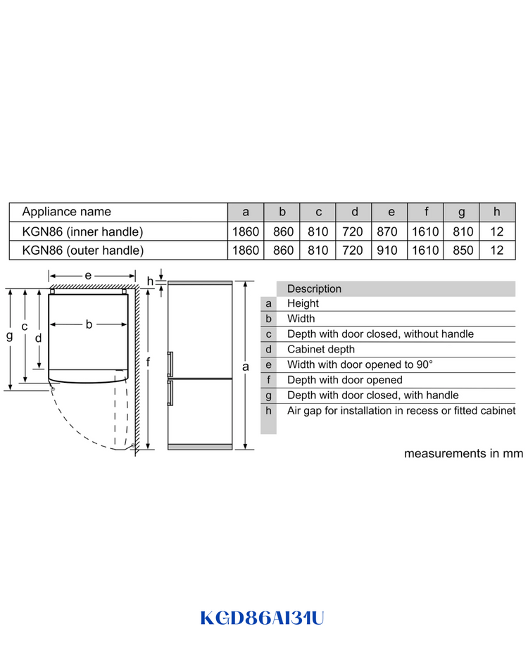 BOSCH FRIDGE‑FREEZER 619 L