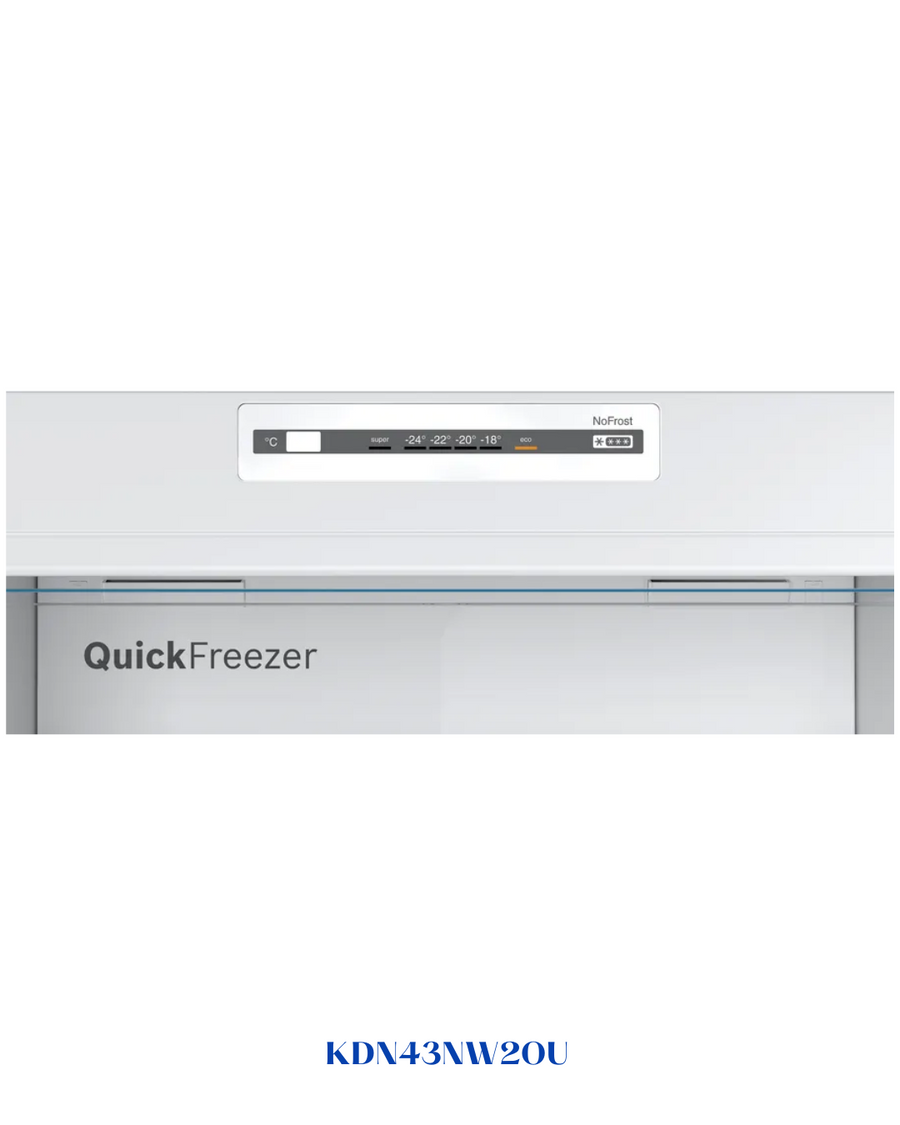 BOSCH FREESTANDING FRIDGE‑FREEZER 365 L A+