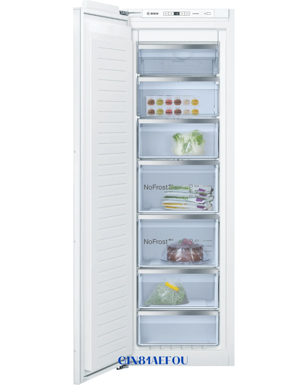 BOSCH BUILT‑IN UPRIGHT FREEZER 211 L