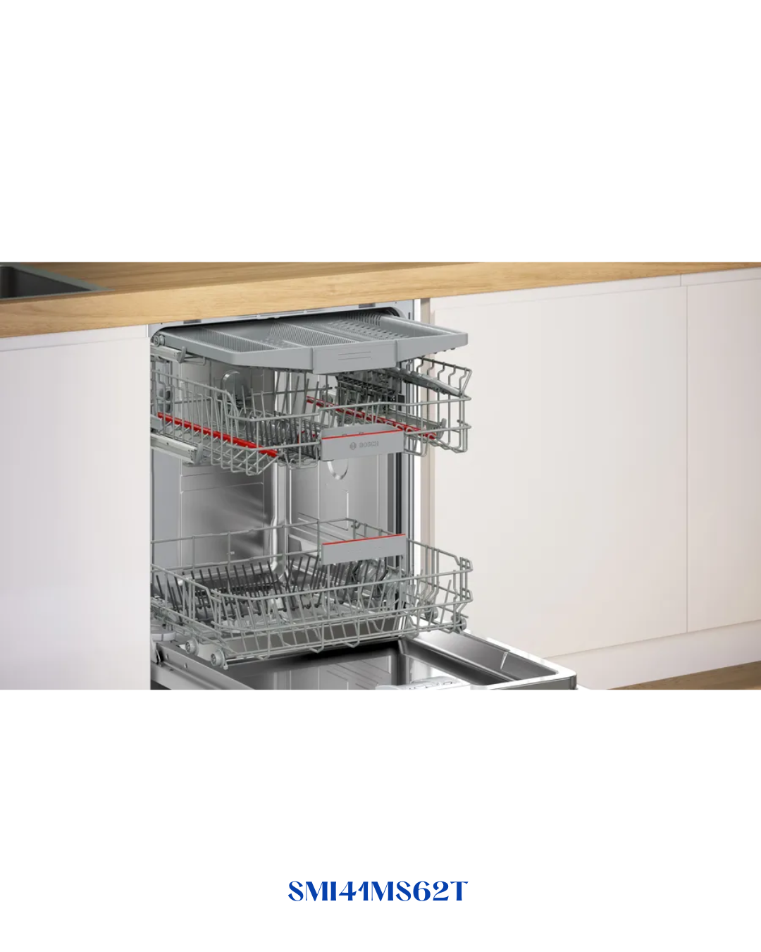 BOSCH SEMI-INTEGRATED DISHWASHER – 2400W – 13 PLACE SETTINGS