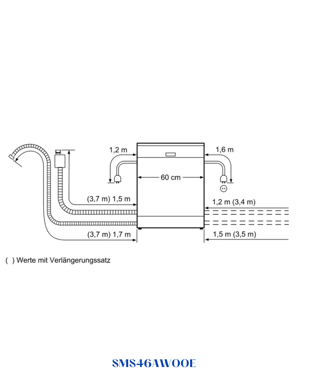 BOSCH SERIE 4 FREESTANDING DISHWASHER – 12‑PLACE, 48 DB