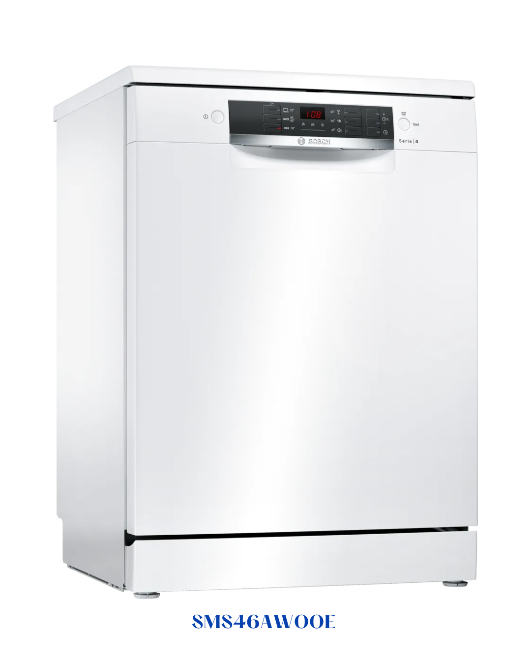 BOSCH SERIE 4 FREESTANDING DISHWASHER – 12‑PLACE, 48 DB