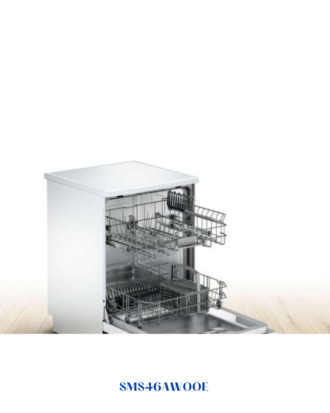 BOSCH SERIE 4 FREESTANDING DISHWASHER – 12‑PLACE, 48 DB