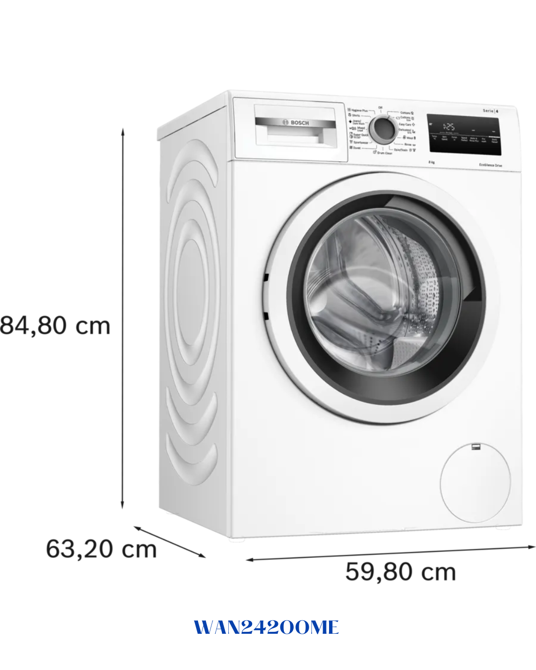 BOSCH SERIES 4 FREESTANDING WASHING MACHINE 1200W 8KG