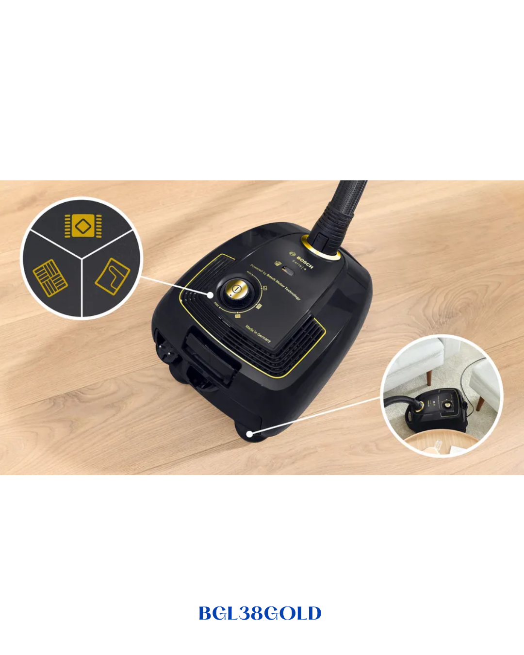 BOSCH SERIES 4 BAGGED VACUUM CLEANER 2200W 4L
