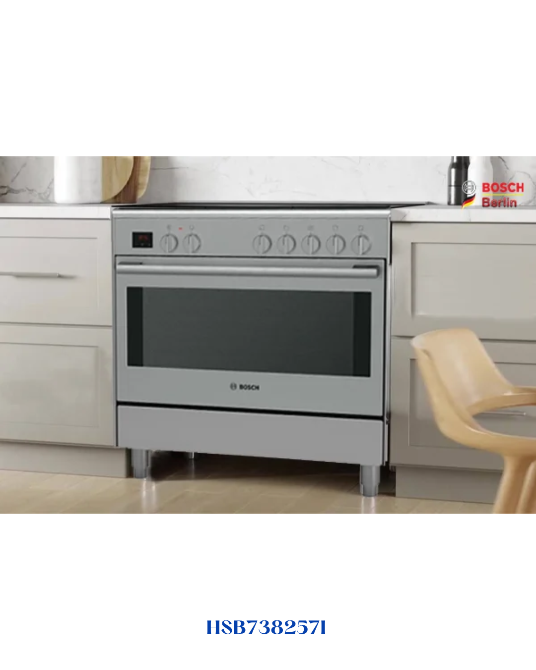 BOSCH FREESTANDING ELECTRIC COOKER STAINLESS STEEL – 1500W – 112L