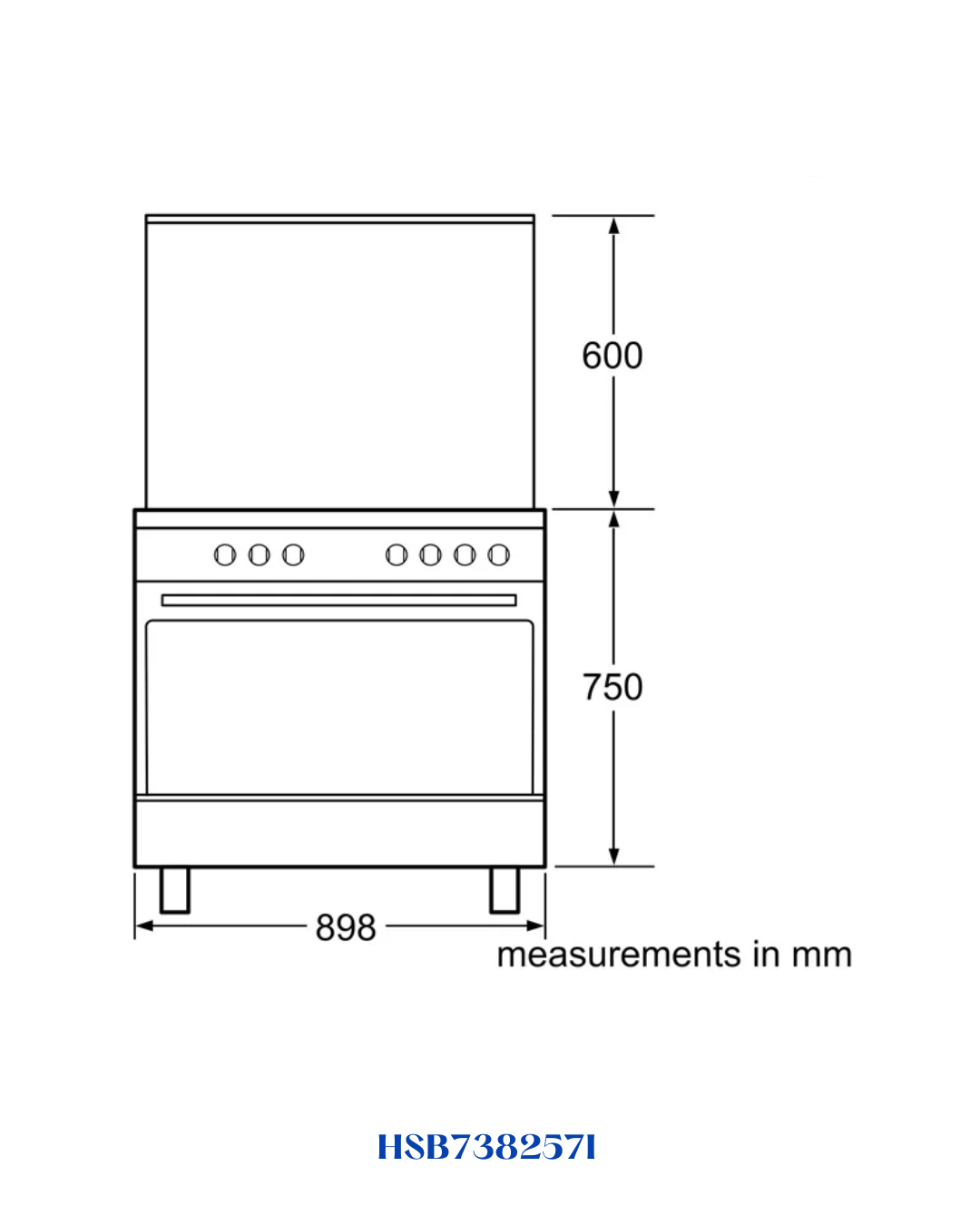 BOSCH FREESTANDING ELECTRIC COOKER STAINLESS STEEL – 1500W – 112L