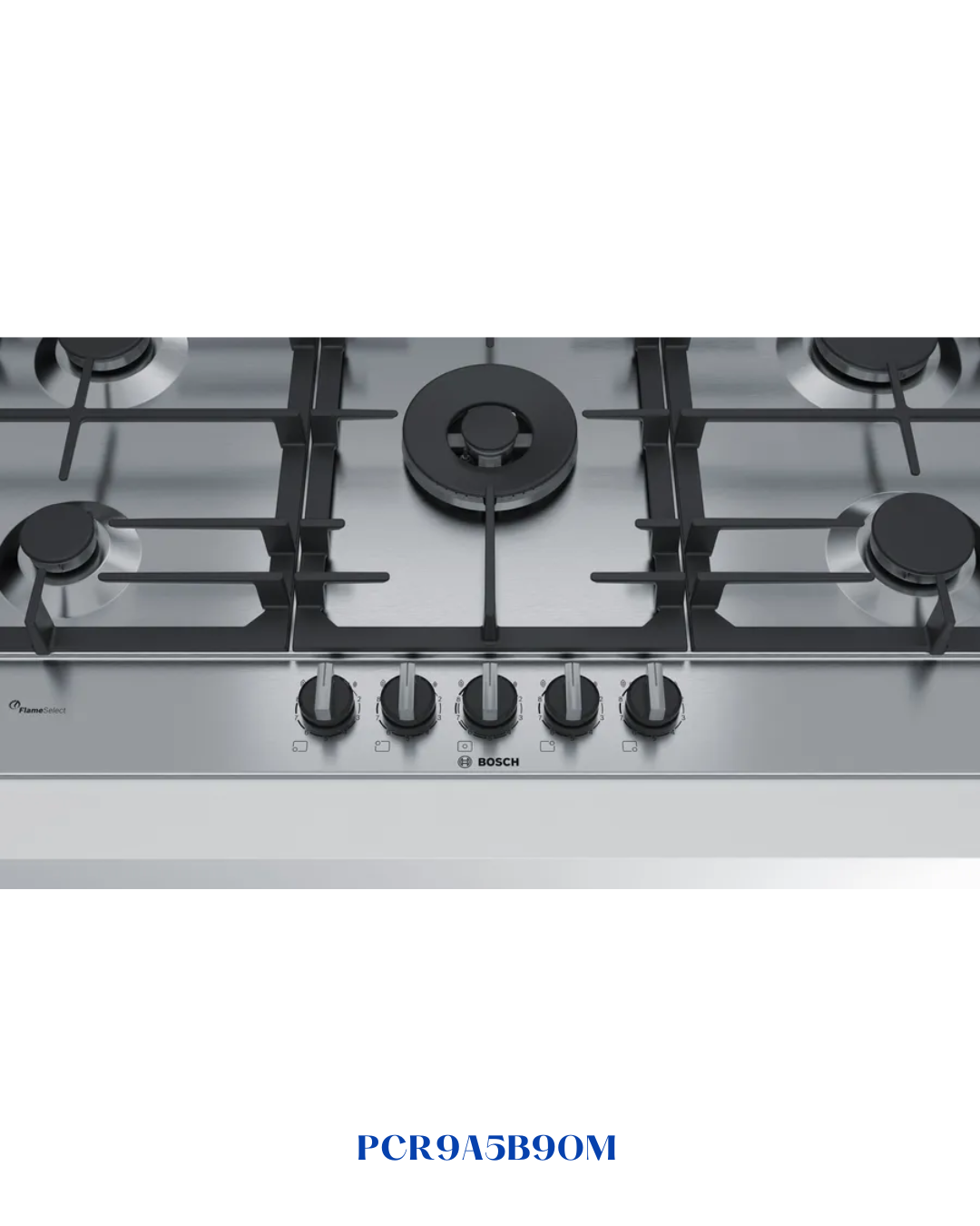 BOSCH BUILT-IN GAS HOB STAINLESS STEEL – 5 BURNERS – 90CM