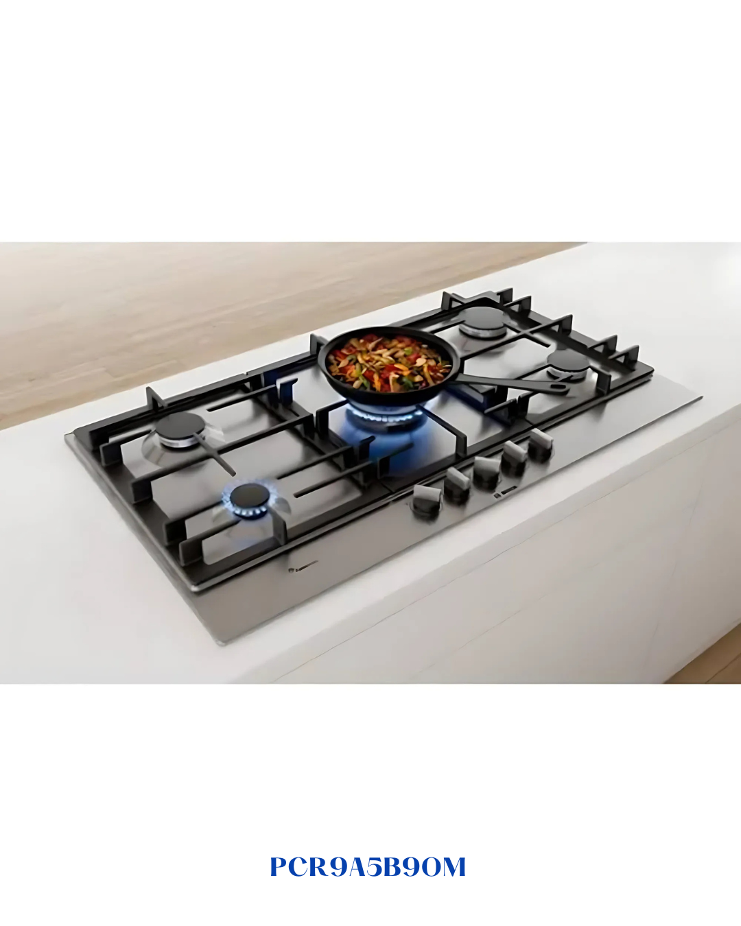 BOSCH BUILT-IN GAS HOB STAINLESS STEEL – 5 BURNERS – 90CM