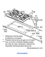BOSCH BUILT-IN SERIE 6 GAS HOB 90 CM