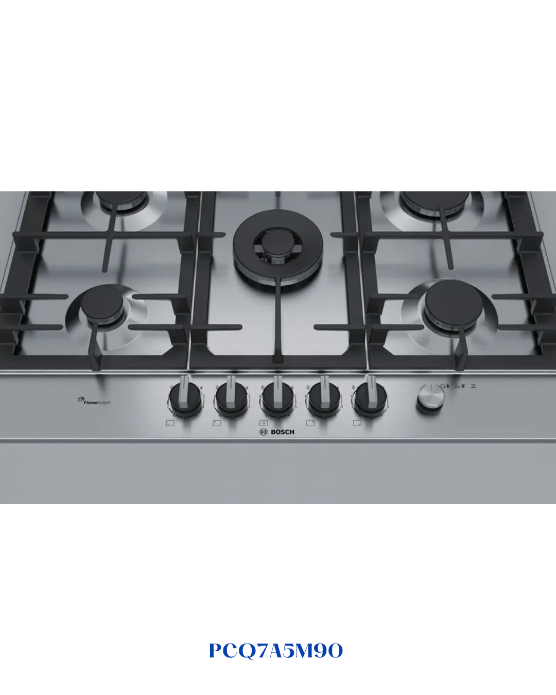 BOSCH BUILT-IN GAS HOB STAINLESS STEEL – 11,500W – 75CM