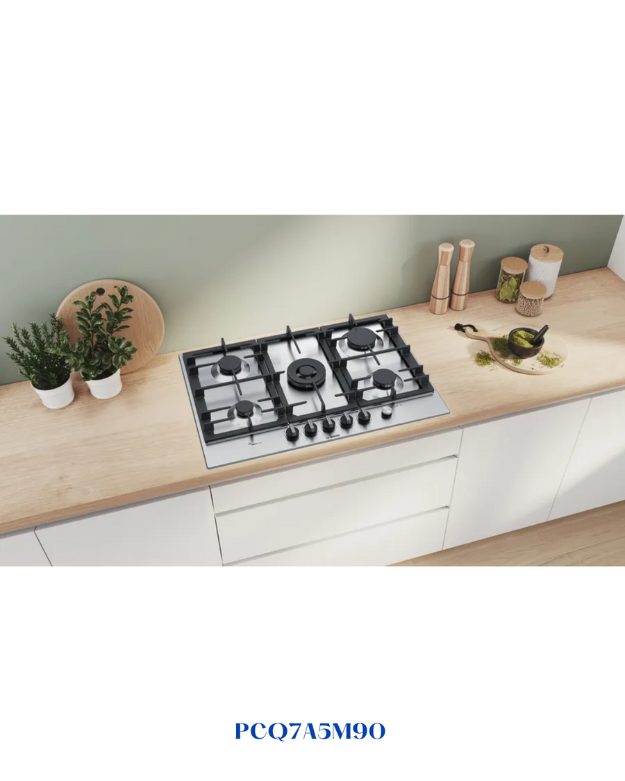 BOSCH BUILT-IN GAS HOB STAINLESS STEEL – 11,500W – 75CM
