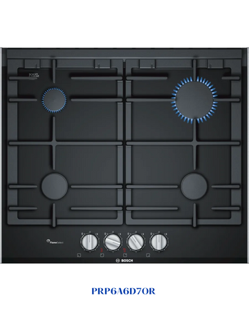 BOSCH BUILT-IN GAS HOB BLACK CERAMIC GLASS – 60CM
