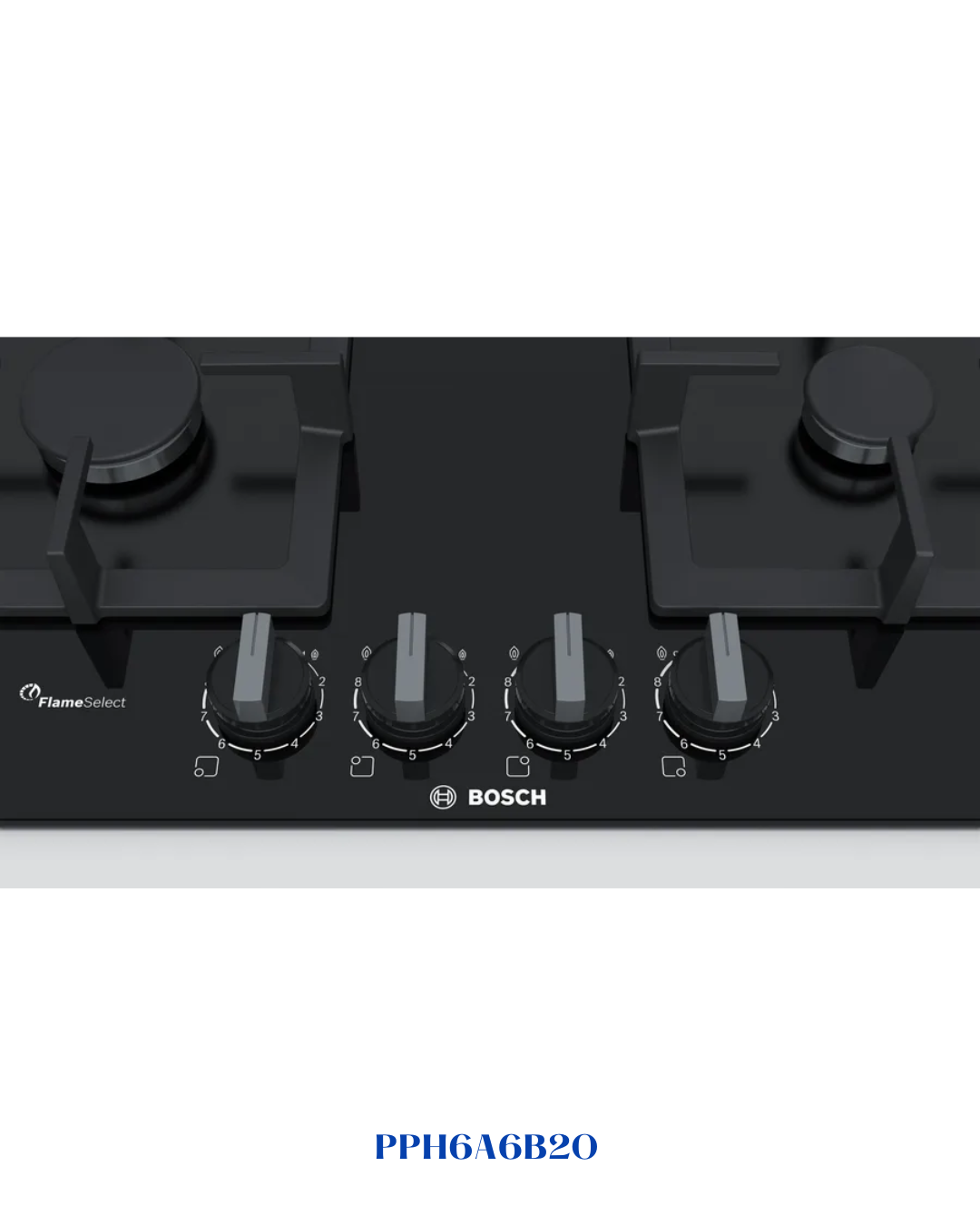 BOSCH BUILT-IN GAS HOB BLACK TEMPERED GLASS – 8000W – 60CM