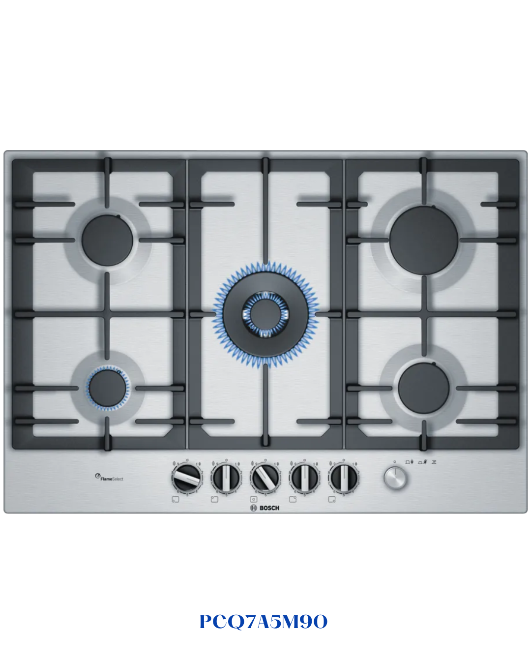 BOSCH BUILT-IN GAS HOB STAINLESS STEEL – 11,500W – 75CM