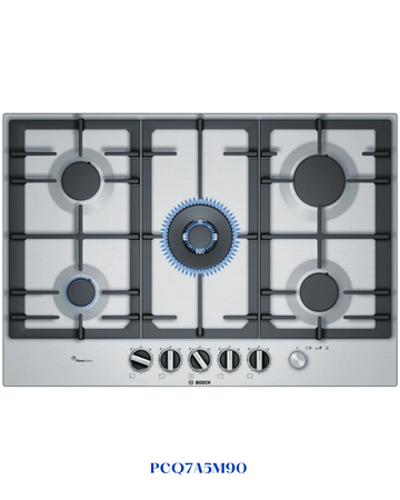 BOSCH BUILT-IN GAS HOB STAINLESS STEEL – 11,500W – 75CM