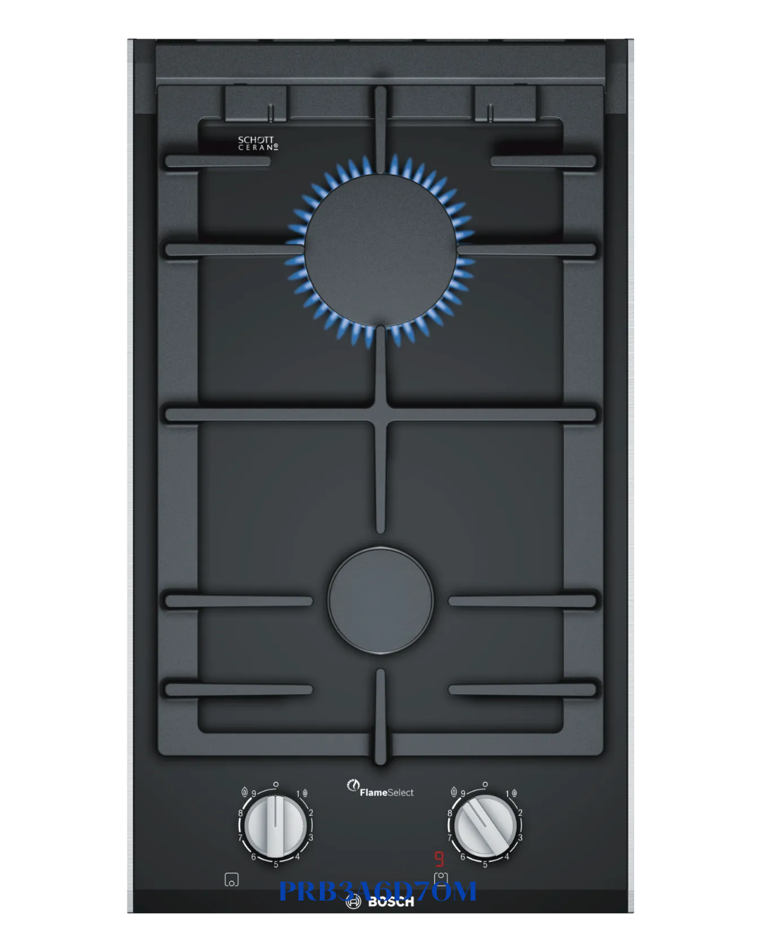 BOSCH BUILT-IN GAS HOB BLACK CERAMIC GLASS – 4700W – 30CM