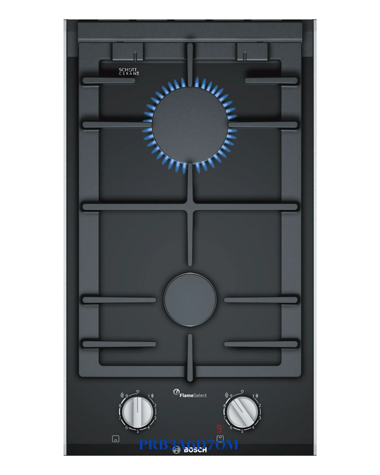 BOSCH BUILT-IN GAS HOB BLACK CERAMIC GLASS – 4700W – 30CM