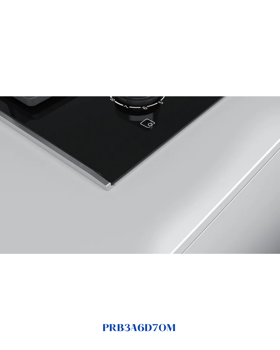 BOSCH BUILT-IN GAS HOB BLACK CERAMIC GLASS – 4700W – 30CM