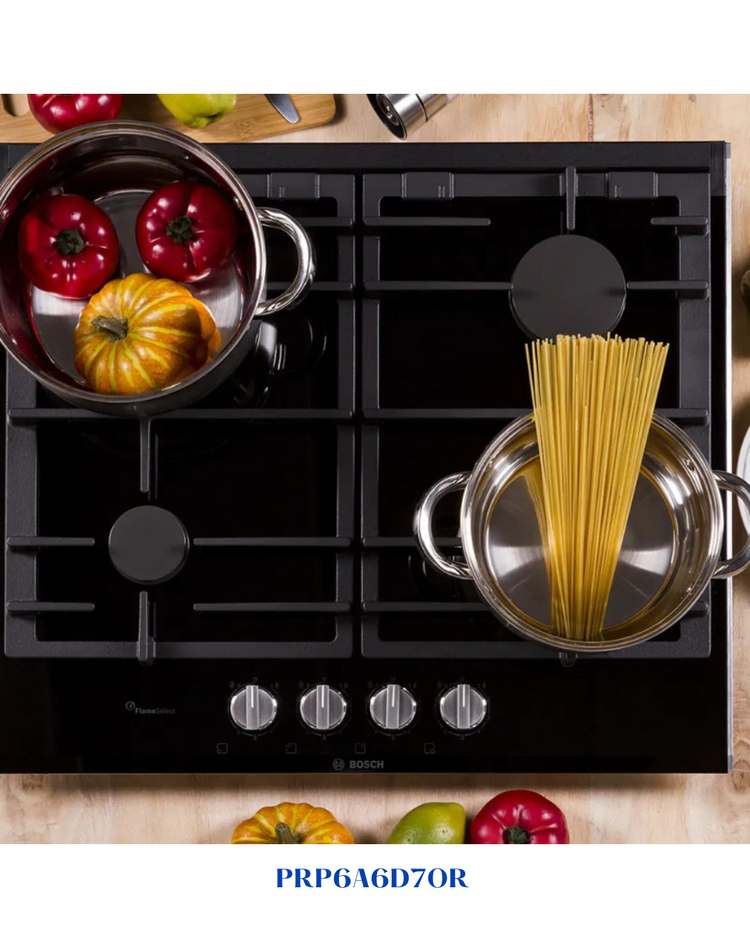 BOSCH BUILT-IN GAS HOB BLACK CERAMIC GLASS – 60CM