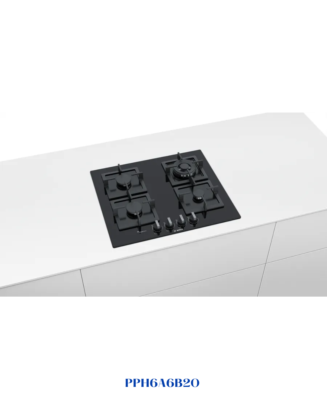 BOSCH BUILT-IN GAS HOB BLACK TEMPERED GLASS – 8000W – 60CM