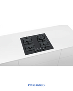 BOSCH BUILT-IN GAS HOB BLACK TEMPERED GLASS – 8000W – 60CM
