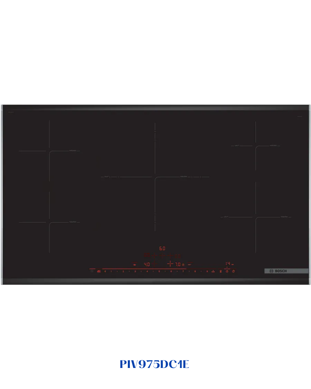 BOSCH BUILT-IN INDUCTION HOB BLACK CERAMIC GLASS – 11,100W – 90CM