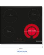 BOSCH BUILT-IN CERAMIC HOB BLACK GLASS – 7000W – 60CM