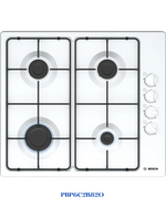 BOSCH BUILT-IN GAS HOB WHITE ENAMELED STEEL – 7500W – 60CM