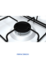 BOSCH BUILT-IN GAS HOB WHITE ENAMELED STEEL – 7500W – 60CM